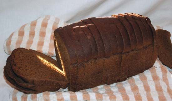 Dark rye bread