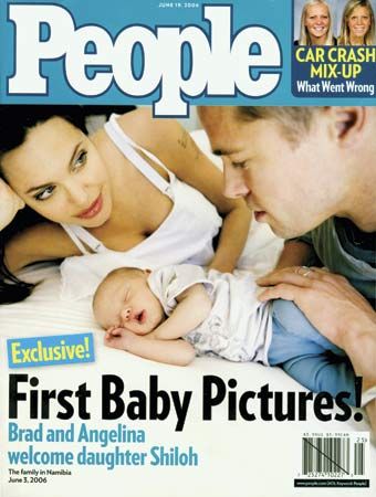 “Brangelina” on the cover of People magazine