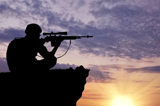 weapon: automatic rifle with scope