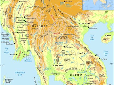 Irrawaddy and Mekong river basins