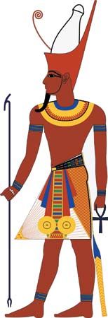 pharaoh with pschent