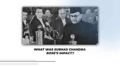 What did Subhas Chandra Bose have to do with India's independence?