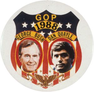 George Bush: Campaign button