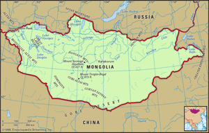 Physical features of Mongolia
