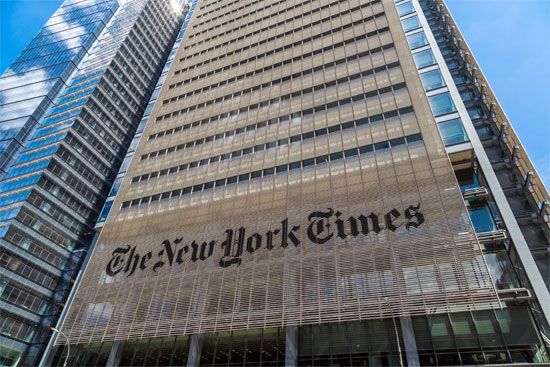 Headquarters of The New York Times