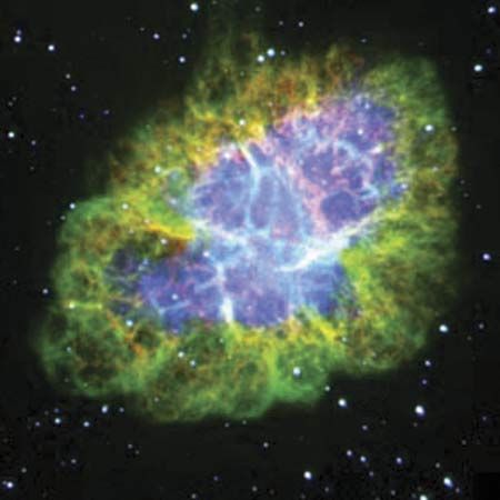 Crab nebula: visible-light image