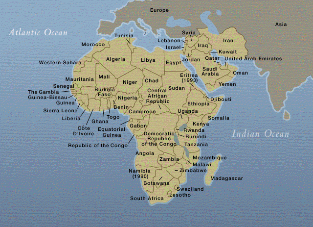 Africa: end of the
20th century