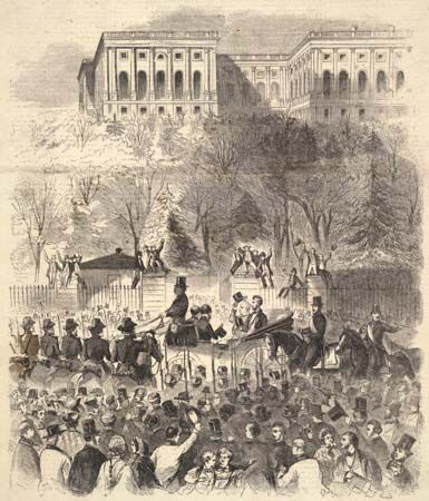 Abraham Lincoln on inauguration day