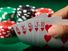 Poker game. Card game. Royal Flush in poker. Hearts suit gambling